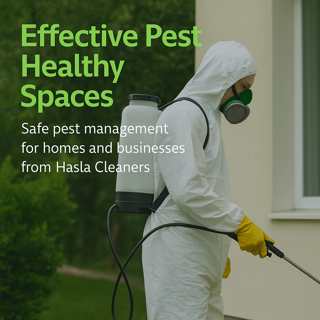 Professional pest control technician ensuring a pest-free environment